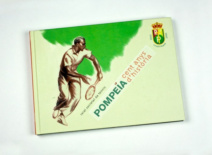 diseño grafico libro Club de Tennis Pompeya